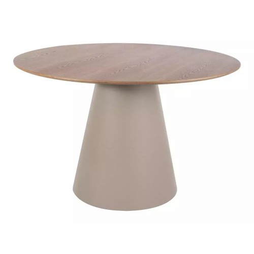 Apaļš koka galds ANGEL 120 ozols/kašmirs